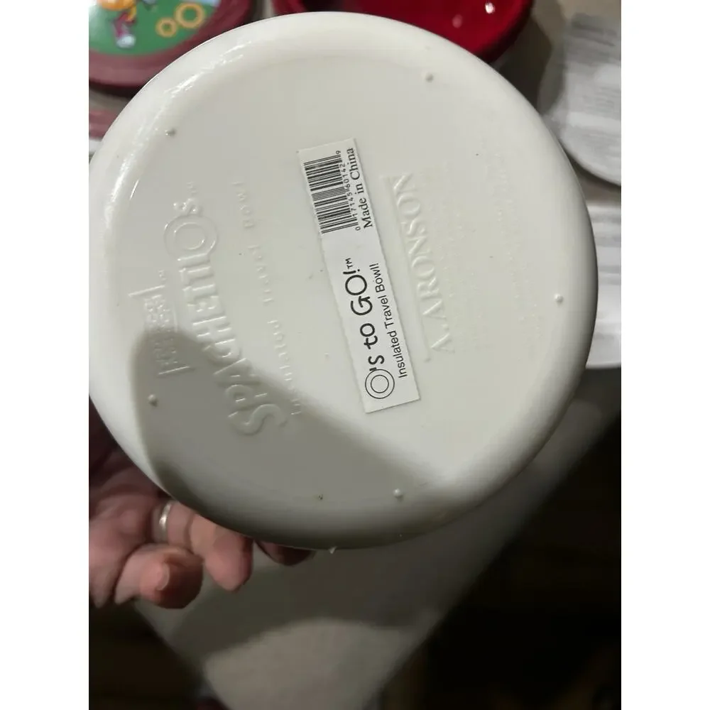 2 Spaghetti O’s 1999 Franco AmericanInsulated Travel Bowls With Screw Down Lids - Picture 4 of 5